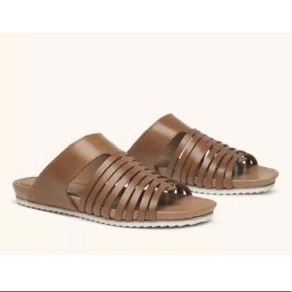 Trask | Sandra Sandal Size 7 Brown Leather Cushion - Picture 1 of 8